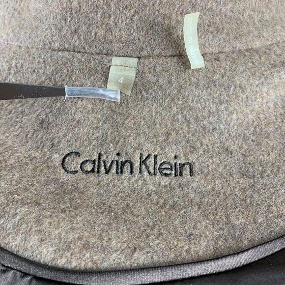 Calvin Klein Women's Pea Coat Size 4 Camel Wool Cashmere Blend Double Breasted - Picture 13 of 14